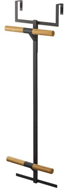 Yamazaki 山崎実業 야마자키실업 란도셀 배낭 행거 2단 내추럴 약 W26XD11.5XH92.5cm 린 문에 꽂기만 하면 간편 설치 5245, 브라운, 초등학생 책가방&배낭행거 2단, 1개