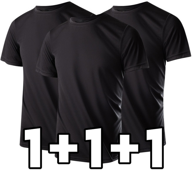 1+1+1 남자기능성 반팔티 반팔 반팔티 남자 여름 티셔츠 FINALSENSE