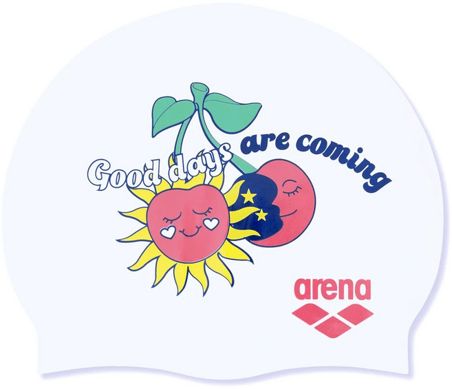 아레나 실리콘 수모 체리캔디 여자 여성 수영모자 수영모, 아레나수모체리캔디 WHR, 1개