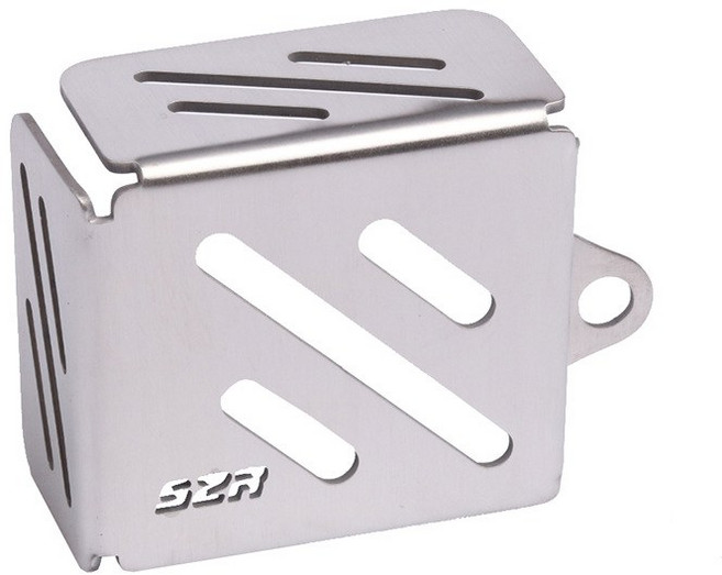 Zontes 존테스 G1-125 G2 ZT125 U 125 U1 U2 Z2 U125 155 U155 용 후방 브레이크 유체 저장소 가드 커버 오일 탱크 보호대 액세서리, 은, 1개