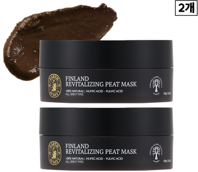 얼스레피트 핀란드 피트머드 마스크 모공팩 100g 속보습 피부진정, 2개, 1개입
