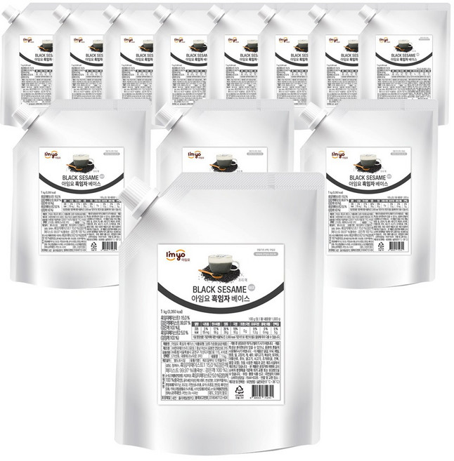 아임요 흑임자 베이스 1kgx12개, 1kg, 12개
