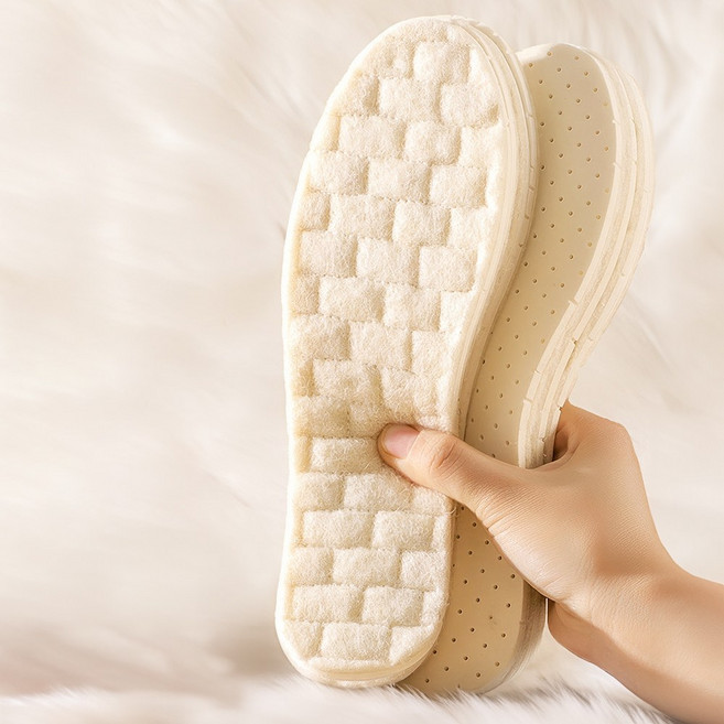 따뜻 겨울 방한 털깔창 신발 부츠 발열 양모 깔창 2쌍