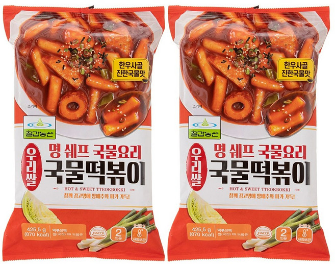 칠갑농산 명쉐프국물떡볶이, 12개, 425.5g