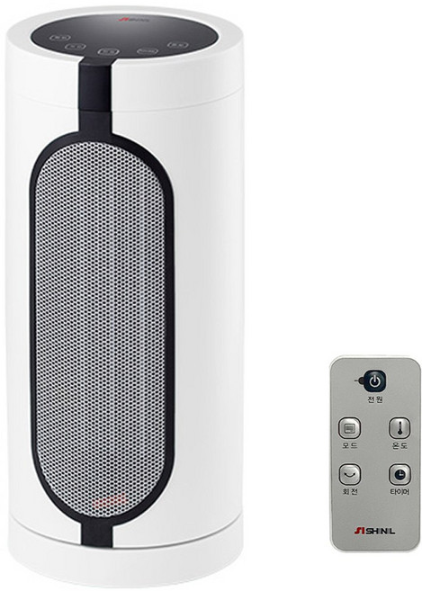 신일 전자식 PTC 히터 리모컨형 좌우회전, 정품.SEh-t2100W, white
