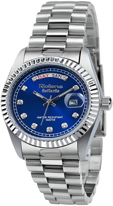 로렌스 남성 DAY DATE 메탈시계 (GA-002)