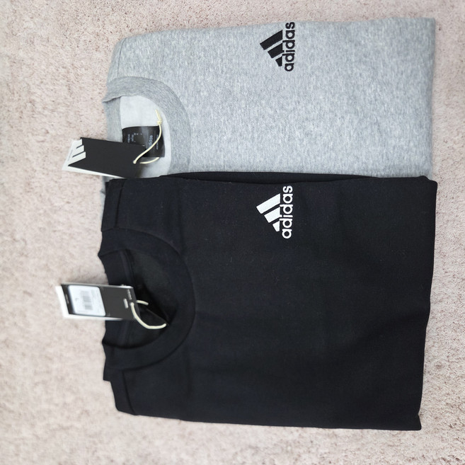 아디다스 맨투맨 기모 긴팔 티셔츠 삼선 가을 겨울