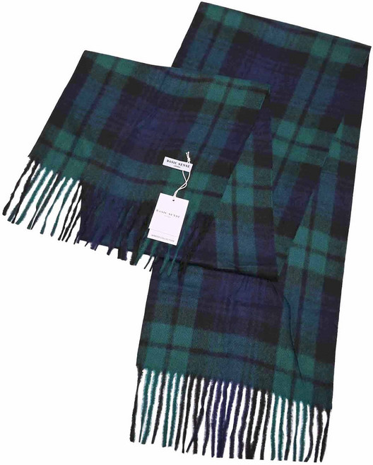 베이직센스 클래식 체크무늬 목도리