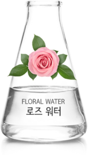 로즈 워터 100% 증류 하이드로졸 플로럴 워터, 1개, 500ml