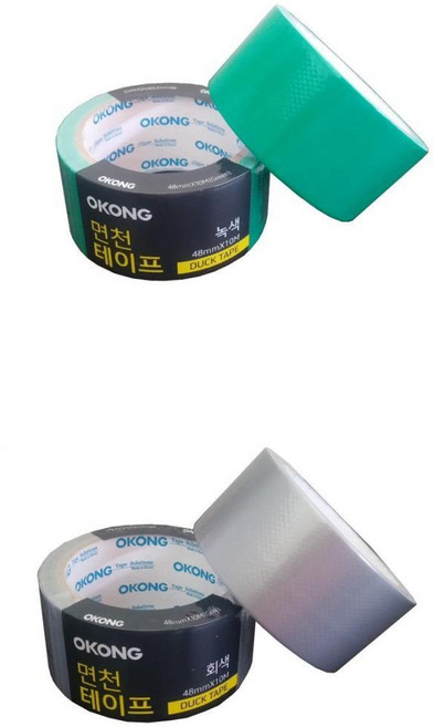 이사용 무거운박스 완벽포장 48mm x 10M 회색 면천 테이프 박스포장 책제본, 1개