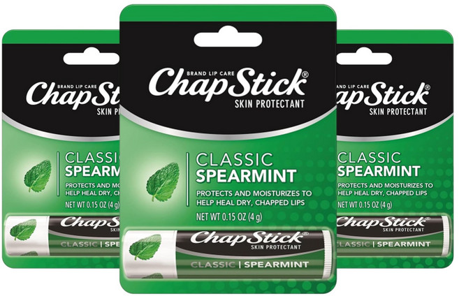 챕스틱 립 케어 스킨 프로텍턴트 클래식 4g, Spearmint, 3개