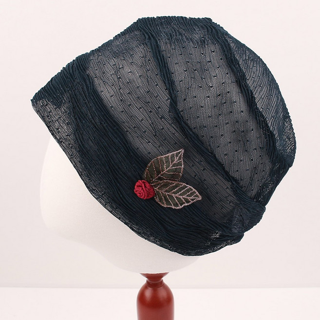 투리브미니플 두건 망사 비니 중년 패션 여성 여름 모자