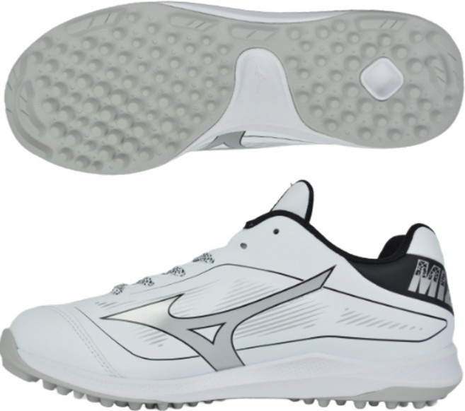 미즈노 야구화 인조잔디화 화이트 256090