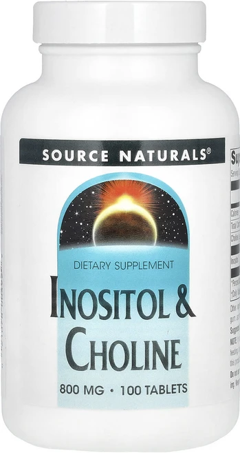 소스 내추럴스 이노시톨 & 콜린 800 mg 100 타블렛, 1개, 100정 - 쿠팡