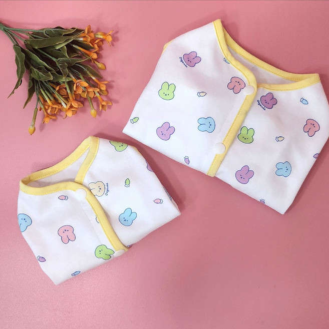 팻티아 보들보들 오가닉 강아지조끼 국산, 바니바니 White, 1개