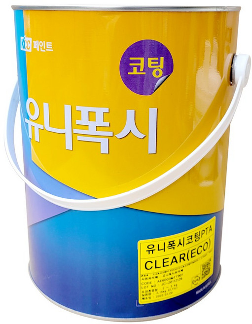 kcc 에폭시바닥시공 유니폭시 코팅 에폭시페인트 저용량모음 4L, [하도] 유니폭시 하도, 하도 3.5L (투명)-4~5평, 1개