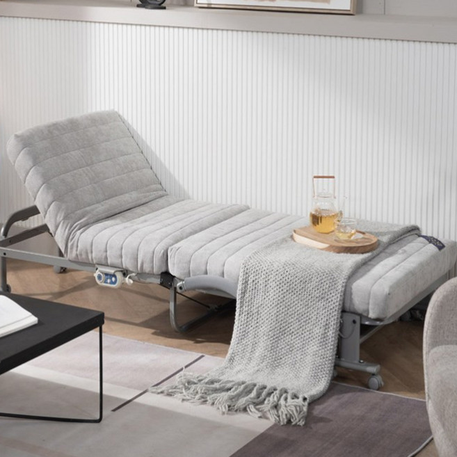 온열라꾸라꾸침대 6G골드 수퍼싱글 접이식침대 최신형, 그레이