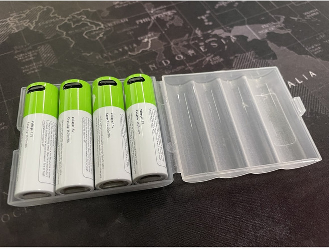 SMARTOOLS TYPE-C 充電鋰電池 3號 3.7v, 1套, 3號(一盒4顆,裝收納盒,無包裝,無線), 4個裝