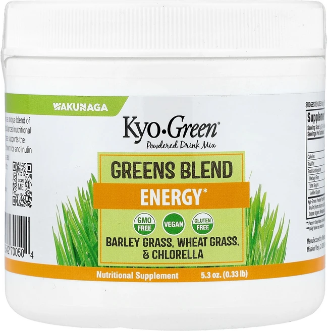 콜릭 쿄 그린 파우더 가루 분말 드링크 믹스 블렌드 5.3온스 0.33파운드 Kyolic Kyo Green Powdered Drink Mix Greens Blend 5.3oz - 쿠팡