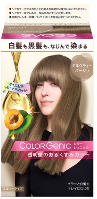 syoss 絲蘊 Henkel SIOS Colorgenic Milky BE01 50g + 100mL + 15g, 1個, BE01奶茶米色
