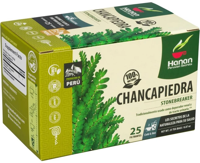 hanan chanca piedra 찬카 피에드라 스톤 브레이커 차 25티백 신장 결석 보조제 페루 재배 1000mg 기타건강보조식품 허브차 차류 허브 추출물 분말, 1개, 25정 - 쿠팡