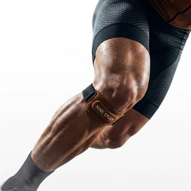 프리파워슬개건 무릎보호대 1P 등산 헬스 러링 보행 직장용 염증방지 충격완화 실리콘 무릎 보호대, 소가죽색brown, 1개