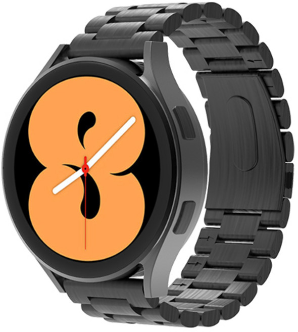 로랜텍 갤럭시워치 호환 프리미엄 풀메탈 스트랩 20mm, 블랙, 1개