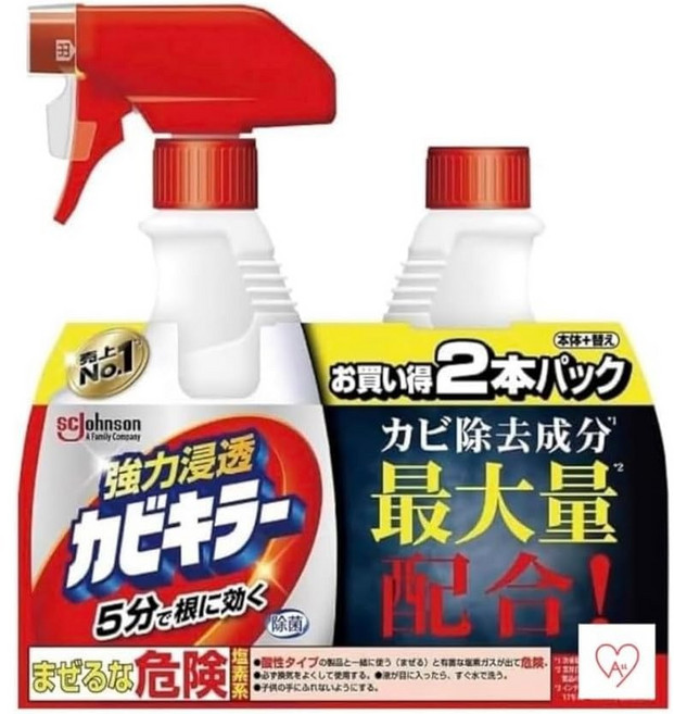 카비키라 욕실용 곰팡이 제거제 본체 400g + 리필 400g, 1세트, 800g