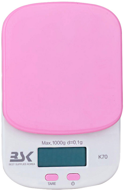 K70 가정용 주방 미니 전자저울 (화이트 민트 핑크), 핑크