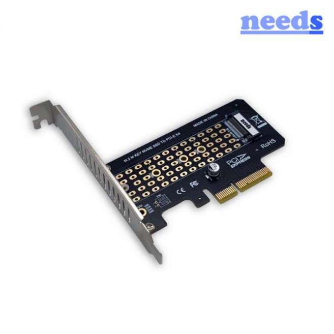 (needs) M.2 NVMe to PCI-E x4 (M.2확장카드/PCI-E/NVME), NDS-PCIE-M2NVME, 1개