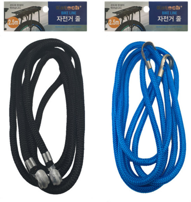 코텍 자전거줄 2.5m (k-540) / 핸드카 쇼핑카트 바구니끈 자전거끈 캐리어끈, 1개