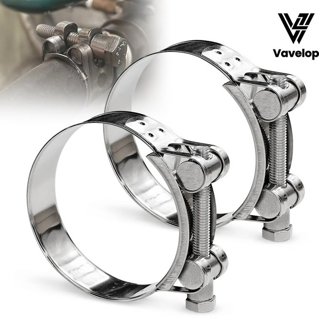 바벨롭 여러가지 사이즈 SUS 서스 스텐 싱글 고압 반도 호스 고정 밴드 클램프 1EA 낱개 판매, 1개