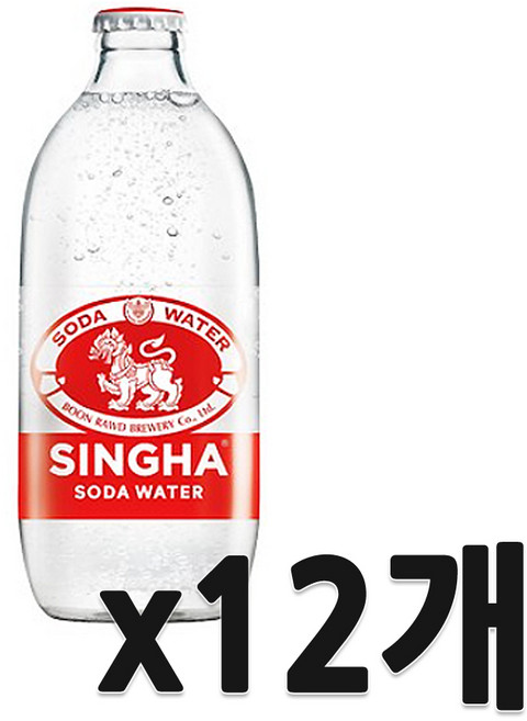 싱하 소다워터 탄산수, 12개, 325ml