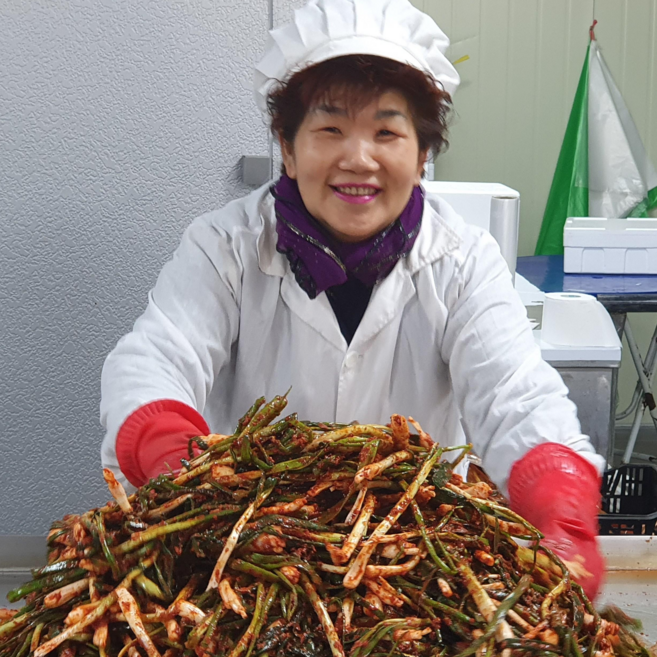 만남자매 갓김치 쪽파김치 1kg [ 파 김 치 ] 매콤하고 달콤하고 맛있는 빠른배송, 1개