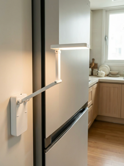 피카스페이스 접이식 스탠드 건전지 USB겸용 자석부착 램프, 화이트