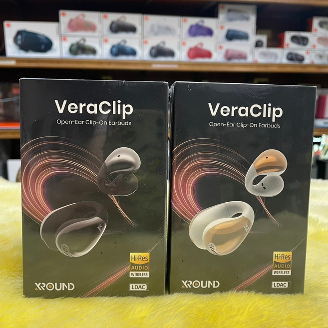 XROUND Vera Clip 開放式耳夾耳機 Hi-Res 無線音訊 LDAC, 黑色+原廠收納盒