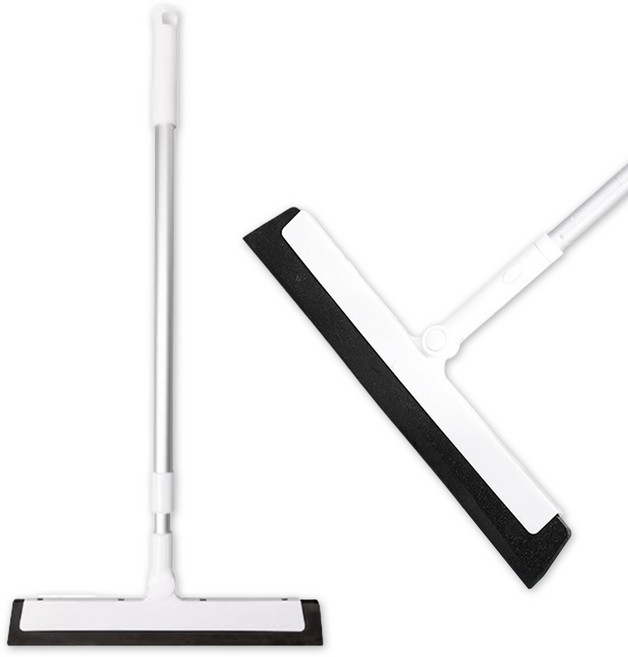 트리모아 길이조절 먼지제거 물기제거 다용도 스퀴지 빗자루 스크래퍼, 블랙, 1개