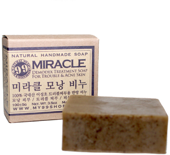 미라클모낭비누 어성초 천연비누 수제 여드름 모낭염, 100g, 2개