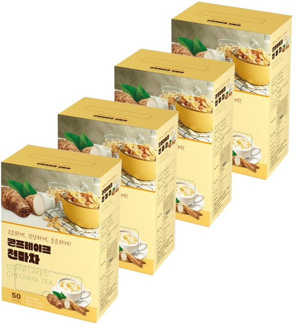 지노 콘프레이크 천마차, 20g, 50개입, 4개