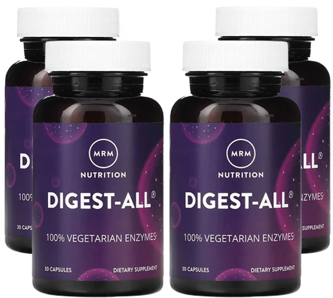 MRM뉴트리션 다이제스트-올 캡슐30정, 성인남녀공용, 알약/캡슐, 4팩, 30정 - 쿠팡