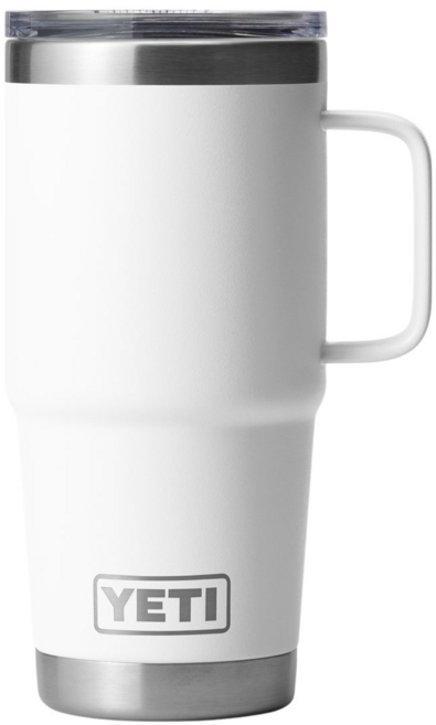 예티 램블러 20oz 텀블러 트라벨 머그컵 마그넷 뚜껑포함 YETI RAMBLER TRAVEL MUG, 0. 화이트, 591ml, 1개