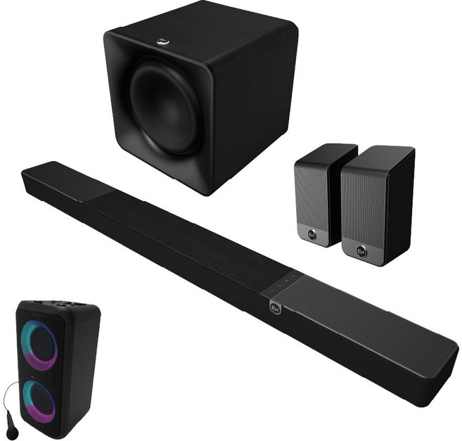 Klipsch 7.1.4聲道天空聲霸劇院組 Flexus Core 300+SUB 200+SURR 200, 黑色