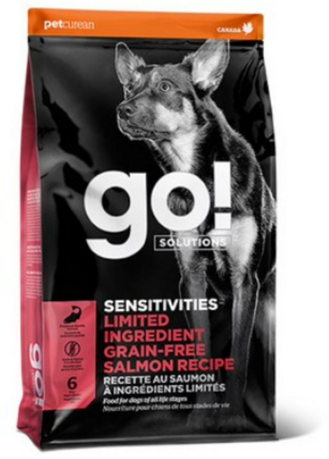 go 전연령 LID 그레인프리 센서티브 연어 레시피 건식사료, 11.3kg, 5개