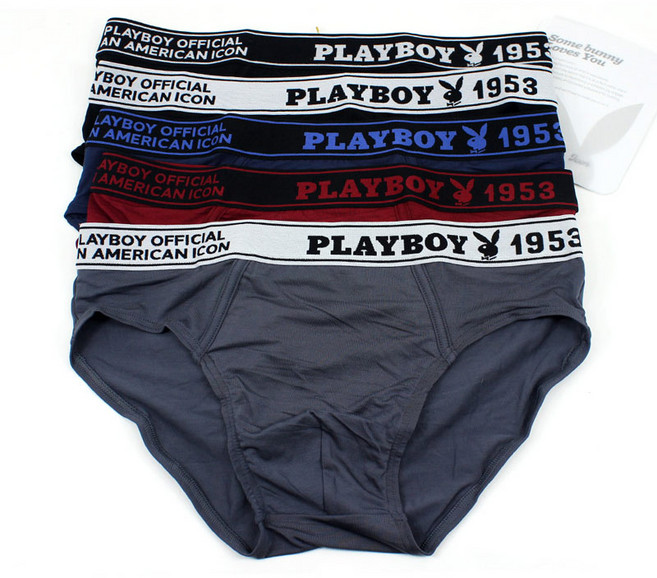 플레이보이 남성 삼각팬티 브리프 5종세트