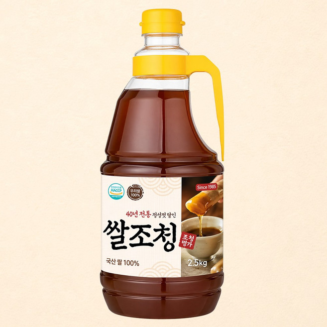 국산 전통방식 쌀조청 2.5kg 쌀엿 물엿 HACCP 시설 제조, 1개