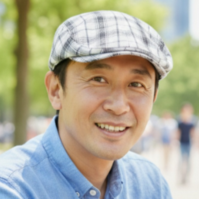 낭만삼춘 C06 봄 여름 남성 체크무늬 데일리 베레모 헌팅캡