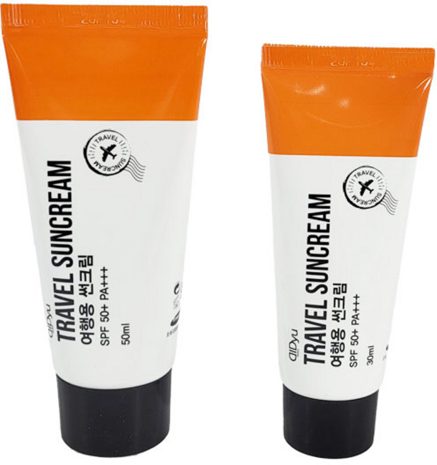 다쥬 여행용 썬크림 30ml 50ml 야외 캠핑 자외선 차단 크림, 1개
