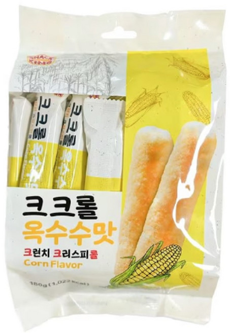 스낵킹 크크롤 옥수수맛, 8개, 180g