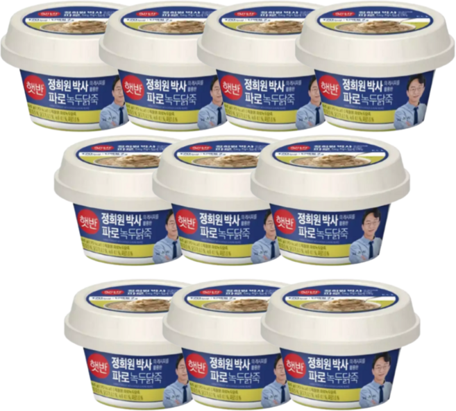 CJ 햇반 라이스플랜 파로녹두닭죽 265g x 10개