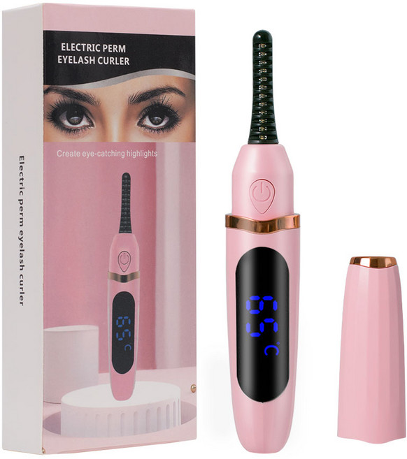 Juse 속눈썹고데기 스마트 충전식 휴대용 뷰러, 핑크
